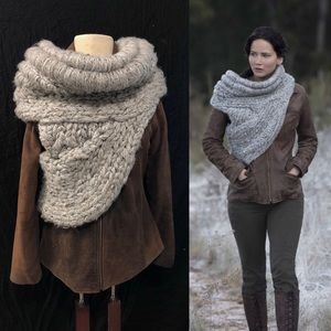 *SOLD* Hunger Games Inspired Katniss Cowl with Jacket